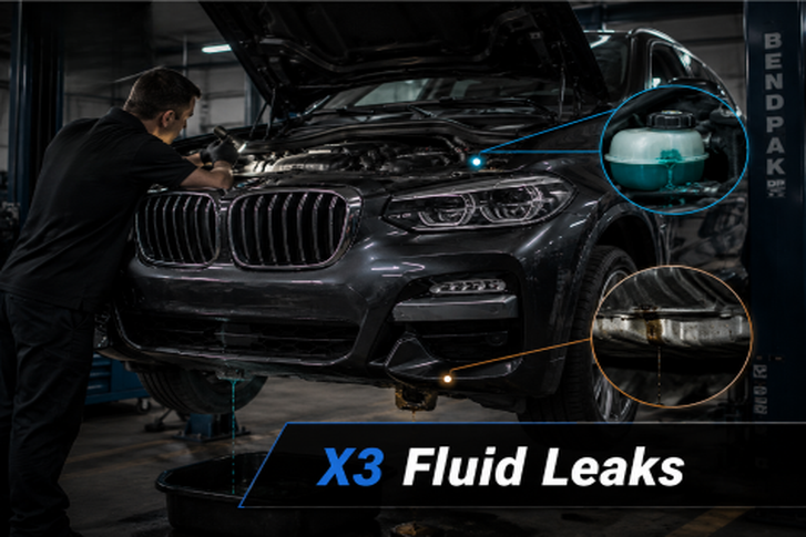 BMW X3 Fluid leaks problems