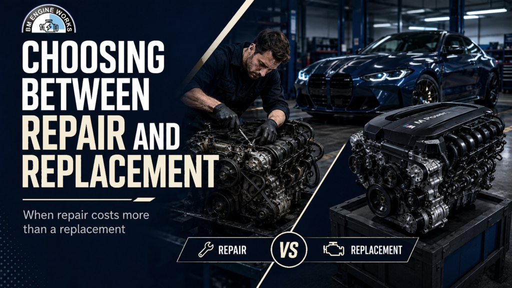 BMW M4 engine Repair and replacement