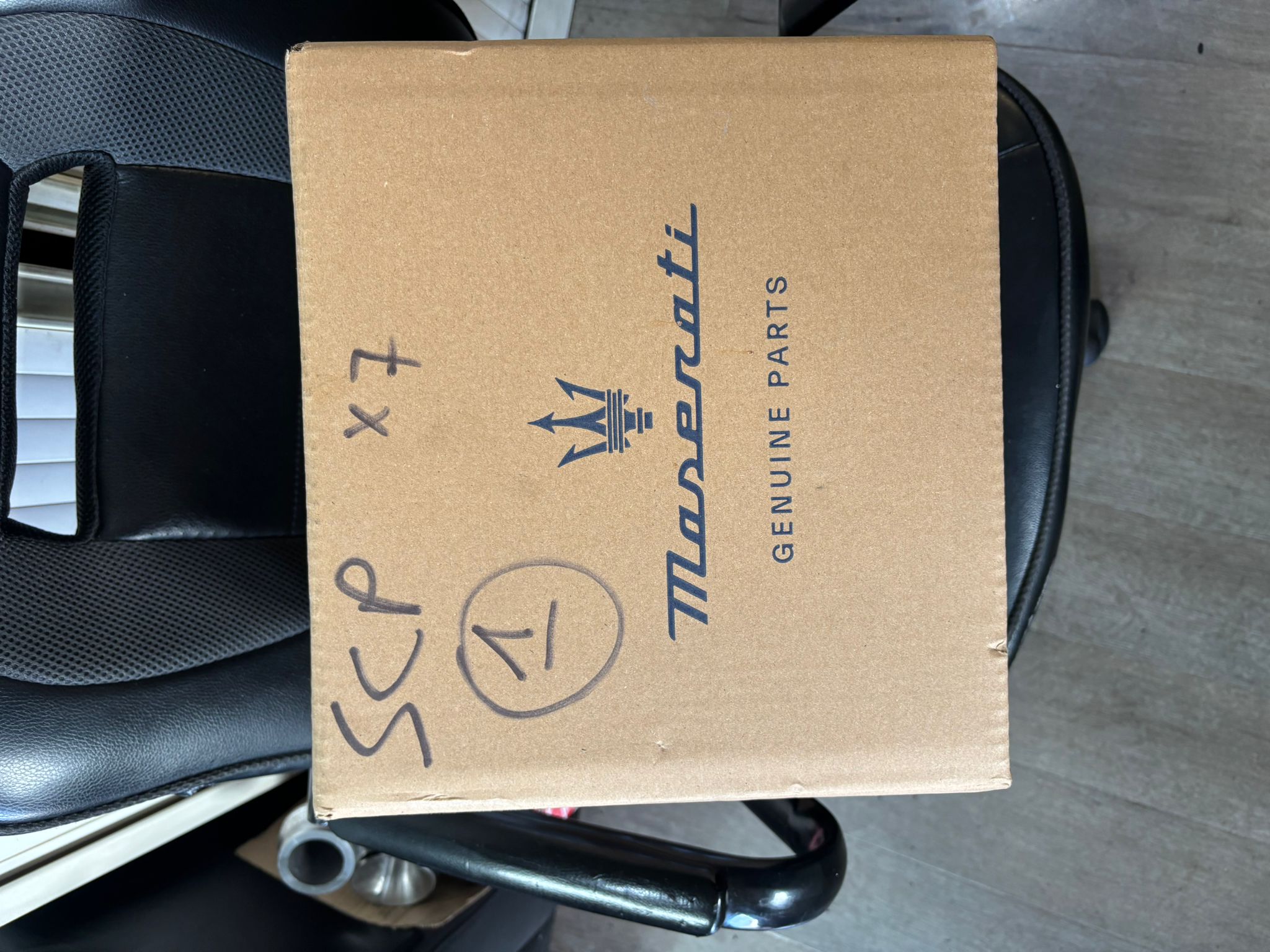 OEM Maserati parts arrived at the workshop