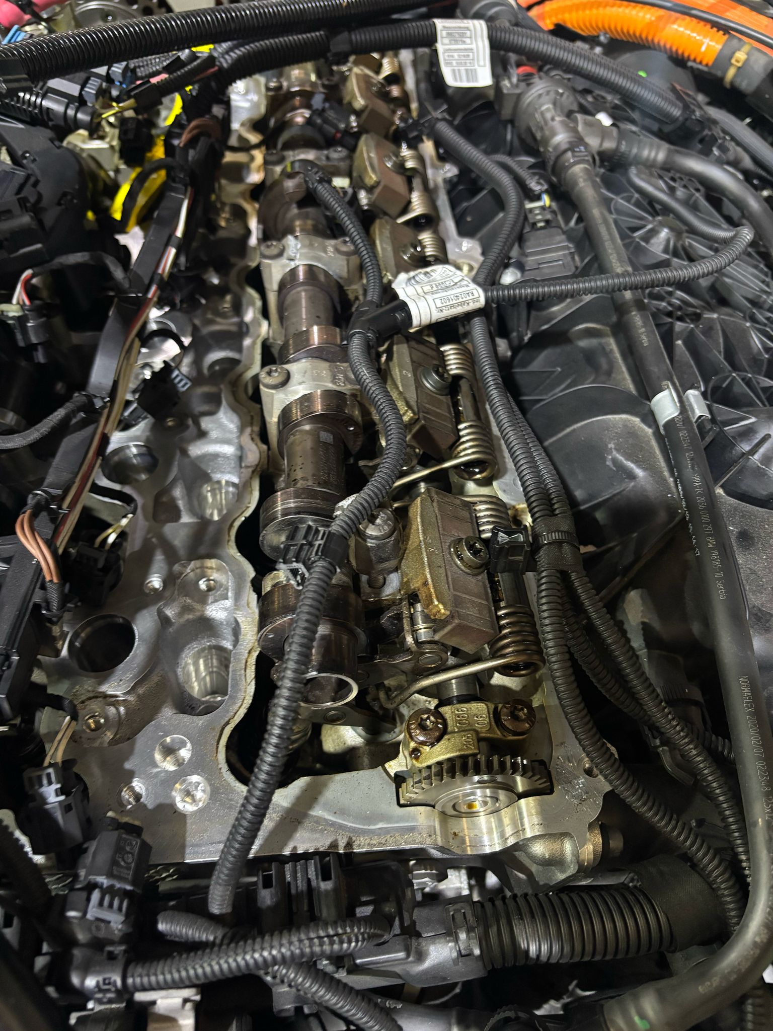 BMW engine during Repairs