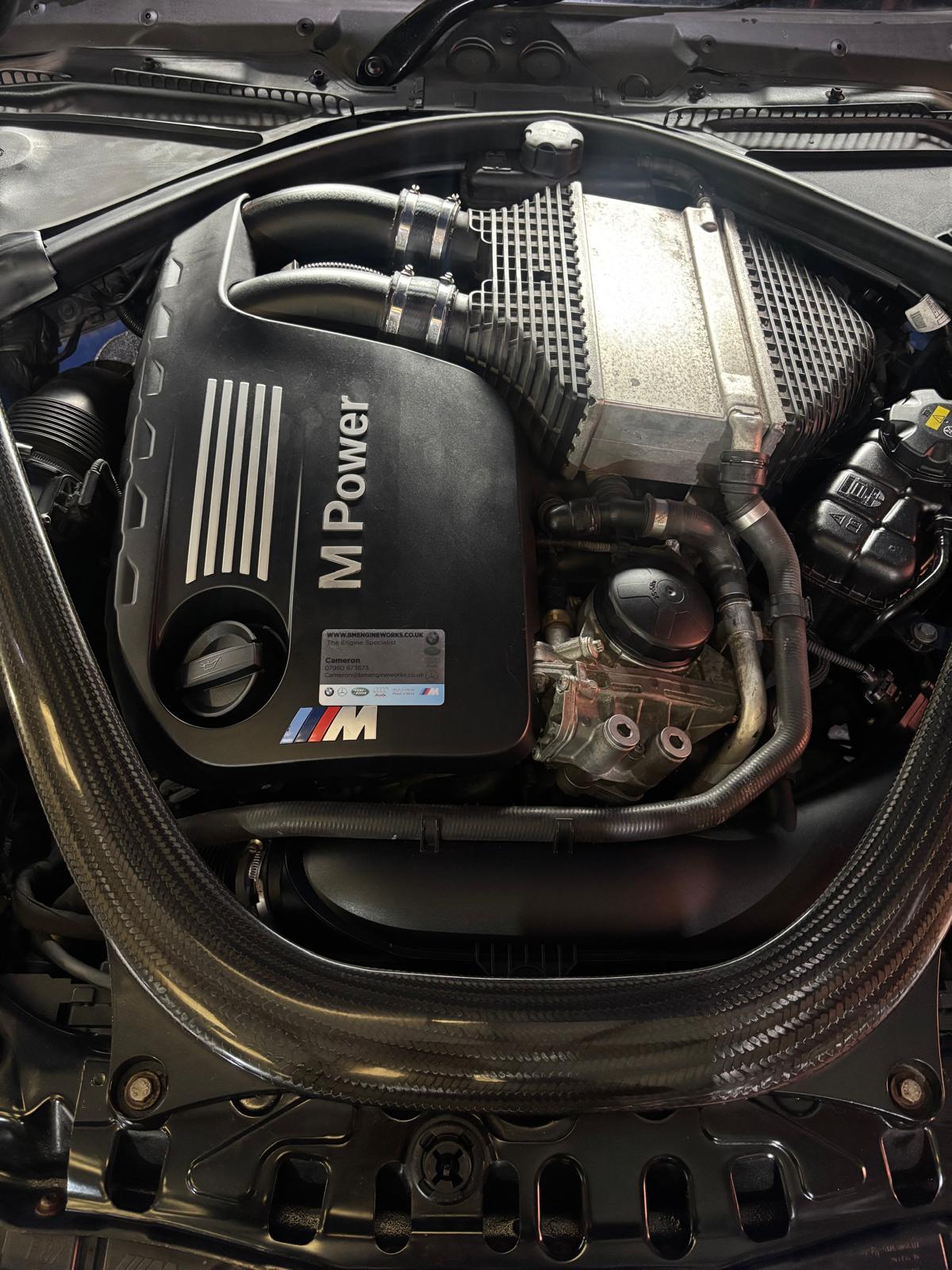 Completed S55 engine cover view