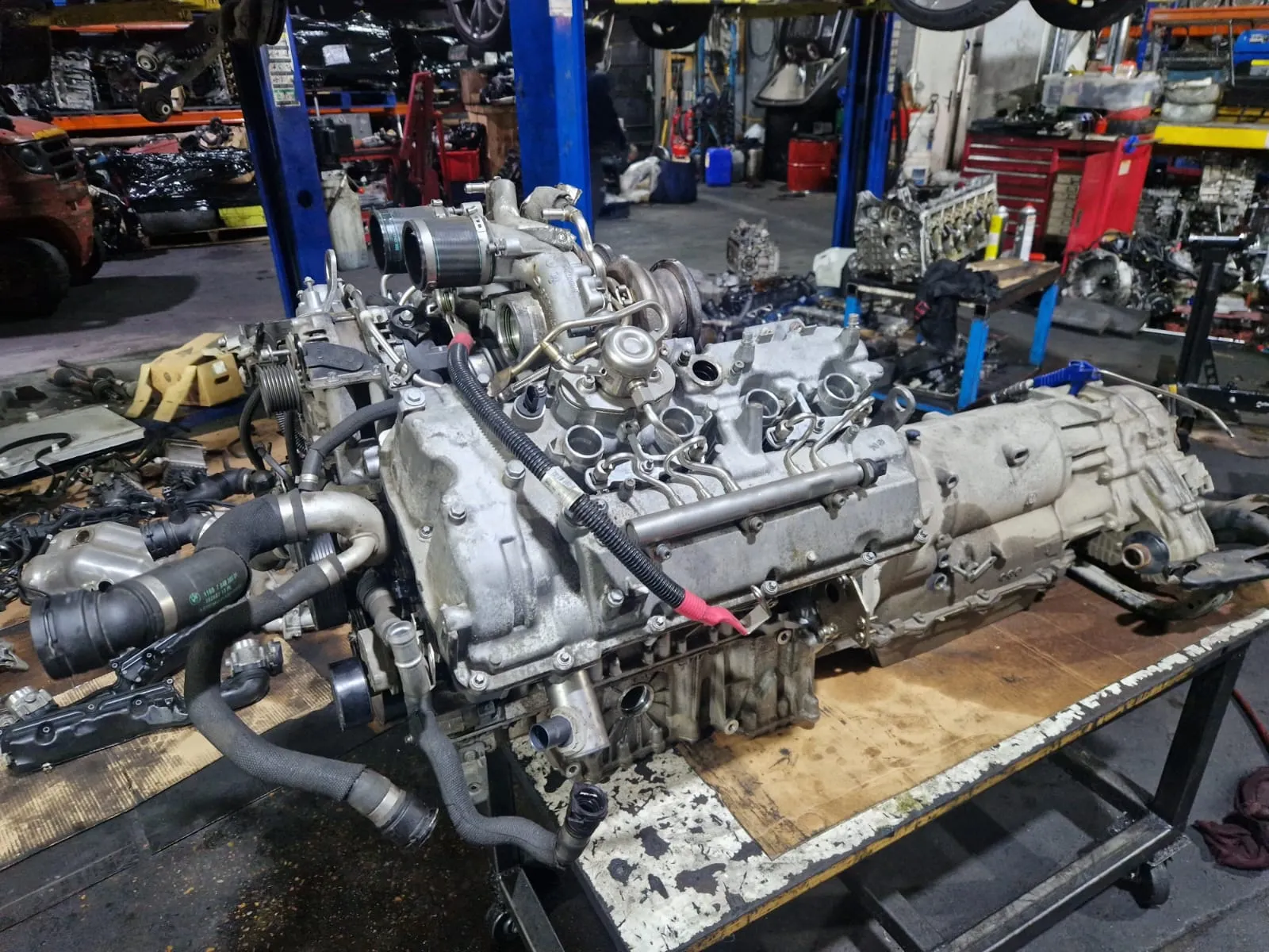 S63 engine and turbos