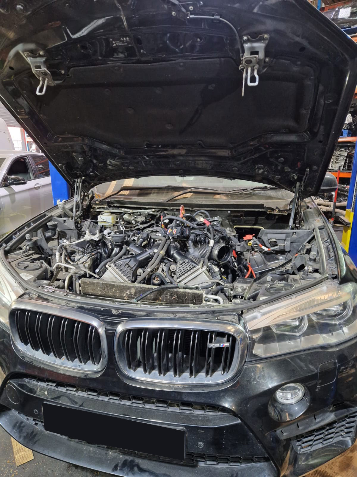 Finished X5 M, workshop view.