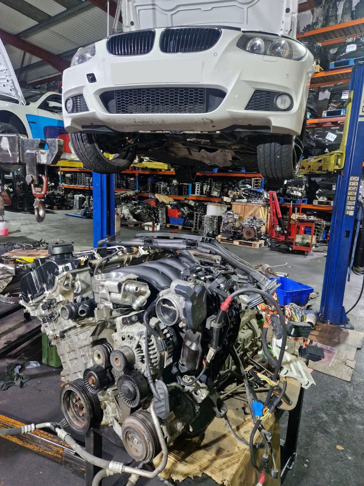 Isolated Engine & Car