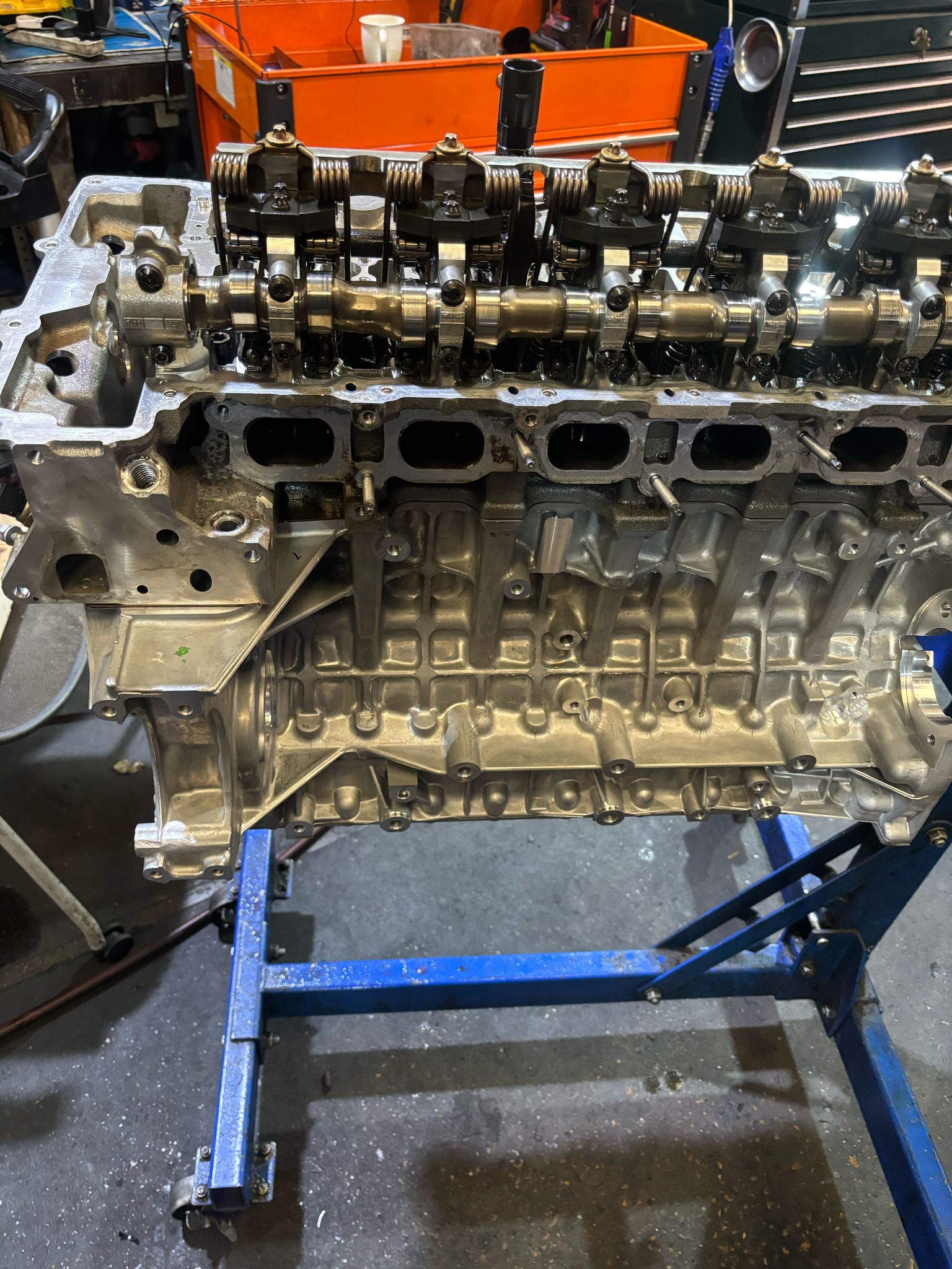 Overhauled BMW engine